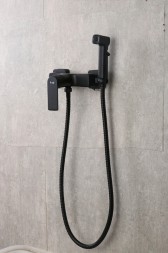 Гигиенический душ со смесителем Frap H71-6 F2071-6 Черный матовый
