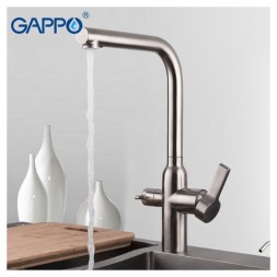 Смеситель для кухни Gappo G4399-4 Нержавеющая сталь