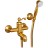 Смеситель для ванны Paini Duomo 88PJ105 Золото матовое