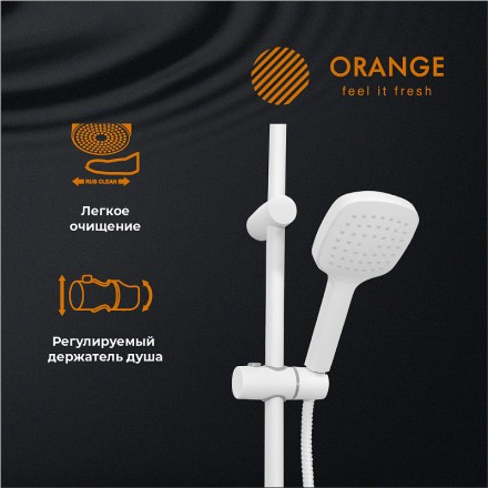 Душевая система Orange O-Shower OW04w Белый глянец