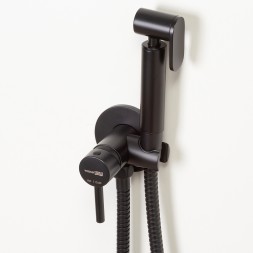 Гигиенический душ со смесителем WasserKRAFT A70638 Черный матовый