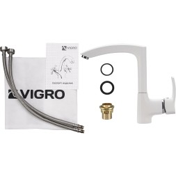 Смеситель для кухни Vigro VG903 Белый