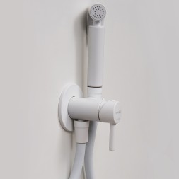 Гигиенический душ со смесителем WasserKRAFT A70538 Белый матовый