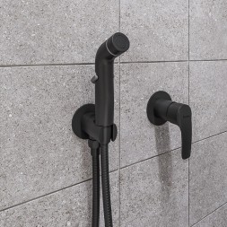 Гигиенический душ со смесителем Iddis Ray RAYBLR2i08 Черный матовый
