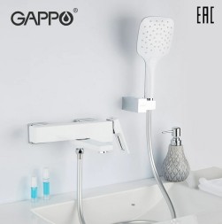 Смеситель для ванны Gappo G17-8 G3217-8 Белый Хром