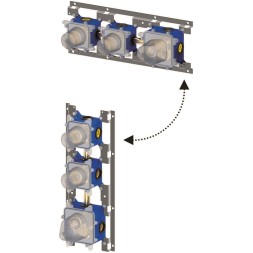 Душевая система Paffoni Modular Box KITMB018CR с термостатом Хром
