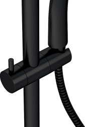 Душевая система Cersanit Brasko Black 63112 с термостатом Черная матовая