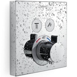 Смеситель для душа Hansgrohe ShowerSelect 15763670 с термостатом Черный матовый