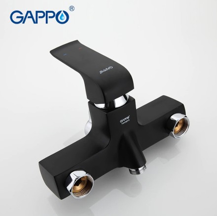 Смеситель для ванны Gappo G50 G2250 универсальный Черный матовый