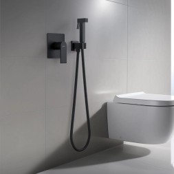Гигиенический душ со смесителем Aquatek Лира AQ1419MB Черный матовый