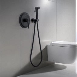 Гигиенический душ со смесителем Aquatek Классик AQ1519MB Черный матовый
