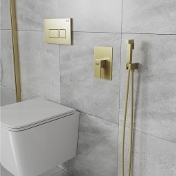 Гигиенический душ со смесителем D&amp;K Bayern Liszt DA1515007 Золото матовое