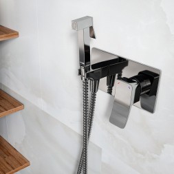 Гигиенический душ со смесителем WasserKRAFT Aller 10638 Хром
