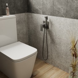 Гигиенический душ со смесителем D&amp;K Bayern Liszt DA1514506 Серый графит