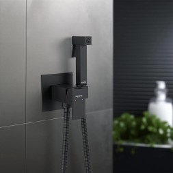Гигиенический душ со смесителем Aquatek Либра AQ1022MB Черный матовый