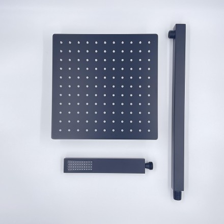 Душевая система ALMAes Tiber TVZ-8805 с термостатом Черная матовая