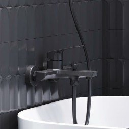 Смеситель для ванны Damixa Merkur 401000300 Черный матовый