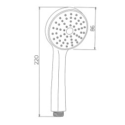 Ручной душ WesnaArt LD011 Хром