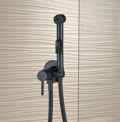 Гигиенический душ со смесителем WesnaArt Eko EKO05-410Black Черный матовый
