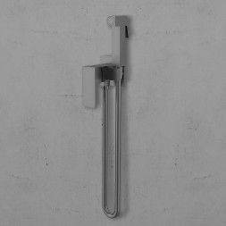 Гигиенический душ со смесителем Vincea VHFW-102GM Вороненая сталь
