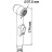 Гигиенический душ со смесителем WasserKRAFT Aller A010657 Хром