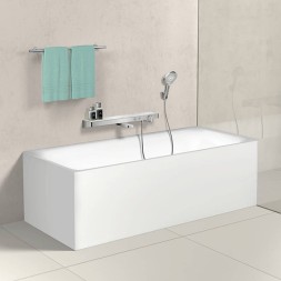 Смеситель для ванны Hansgrohe ShowerTabletSelect 13183400 с термостатом Белый хром