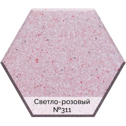 Смеситель для кухни AquaGranitEx C-1040 (311) Светло-розовый