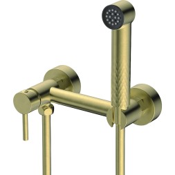 Гигиенический душ со смесителем Splenka S99.51.03 Золото матовое