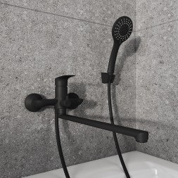 Смеситель для ванны Milardo Rora RORBL00M10 универсальный Черный матовый