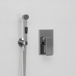 Гигиенический душ со смесителем WasserKRAFT Alme A01557 Хром