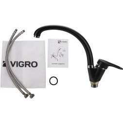 Смеситель для кухни Vigro VG901 Антрацит