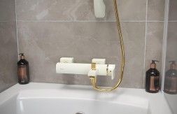 Смеситель для ванны Shouder Unique Plus 0180116 Слоновая кость Золото