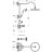Душевая система Swedbe Terracotta Art 2512 с термостатом Терракота