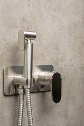 Гигиенический душ со смесителем Boheme Spectre 457-NB Никель