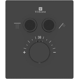 Смеситель для душа Vincea VSCV-321T-MMB с термостатом Черный матовый