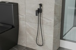 Гигиенический душ со смесителем Rush Thira TR3635-99Black Черный матовый