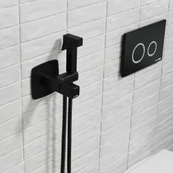 Гигиенический душ со смесителем WasserKRAFT Nuthe 9138 Черный матовый