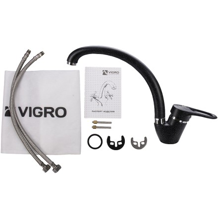 Смеситель для кухни Vigro VG901 Обсидиан