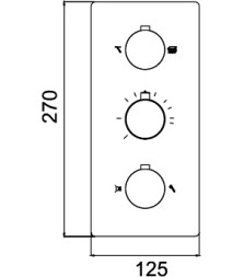 Смеситель для душа RGW Shower Panels SP-41-01 21140541-11 с термостатом Хром