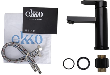 Смеситель для раковины Ekko E1081-8 Черный