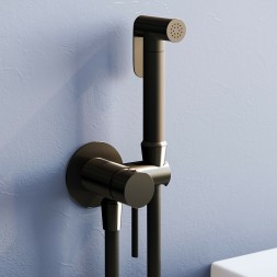 Гигиенический душ со смесителем RGW Shower Panels SP-211B 581408211-04 Черный матовый