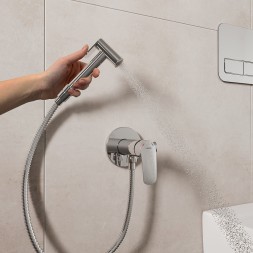 Гигиенический душ со смесителем Milardo Rora RORSBR0M08 Хром