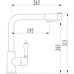 Смеситель для кухни ZorG Sanitary ZR320YF-33 Хром