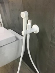 Гигиенический душ со смесителем Fima Carlo Frattini Collettivita F2320/1NBS Белый