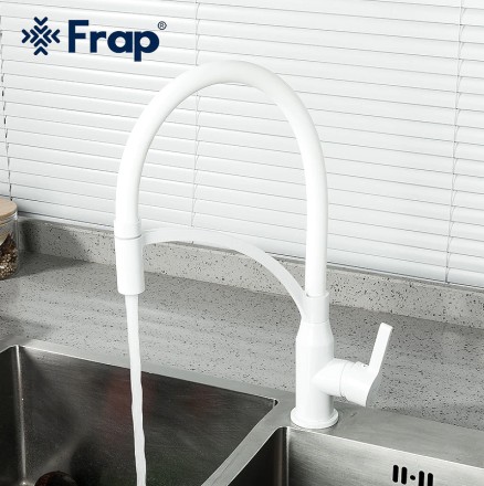 Смеситель для кухни Frap F4552-8 Белый