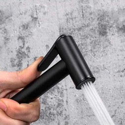 Гигиенический душ со смесителем Gappo G7288-6 с термостатом Черный матовый