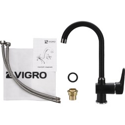 Смеситель для кухни Vigro VG902 Антрацит