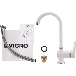 Смеситель для кухни Vigro VG902 Белый