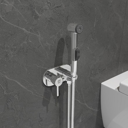 Гигиенический душ со смесителем Milardo Tidy TIDSBR0M08 Хром глянцевый