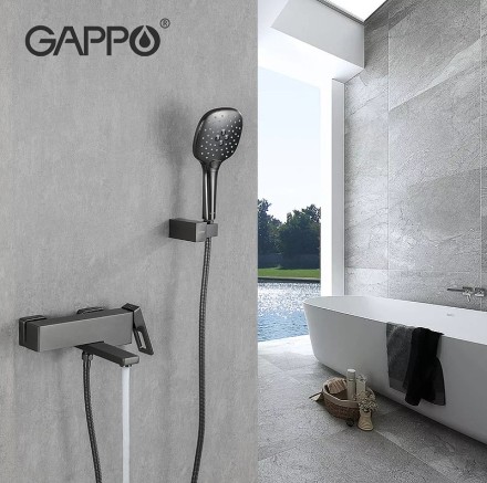 Смеситель для ванны Gappo G17-9 G3217-9 Оружейная сталь